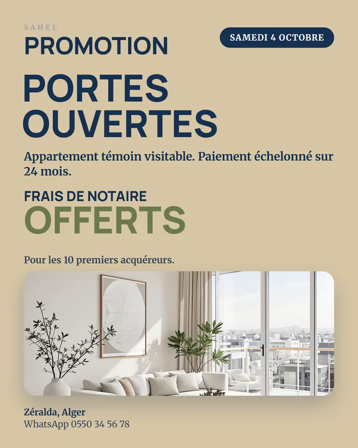 Post offre : journée portes ouvertes, paiement échelonné sur 24 mois