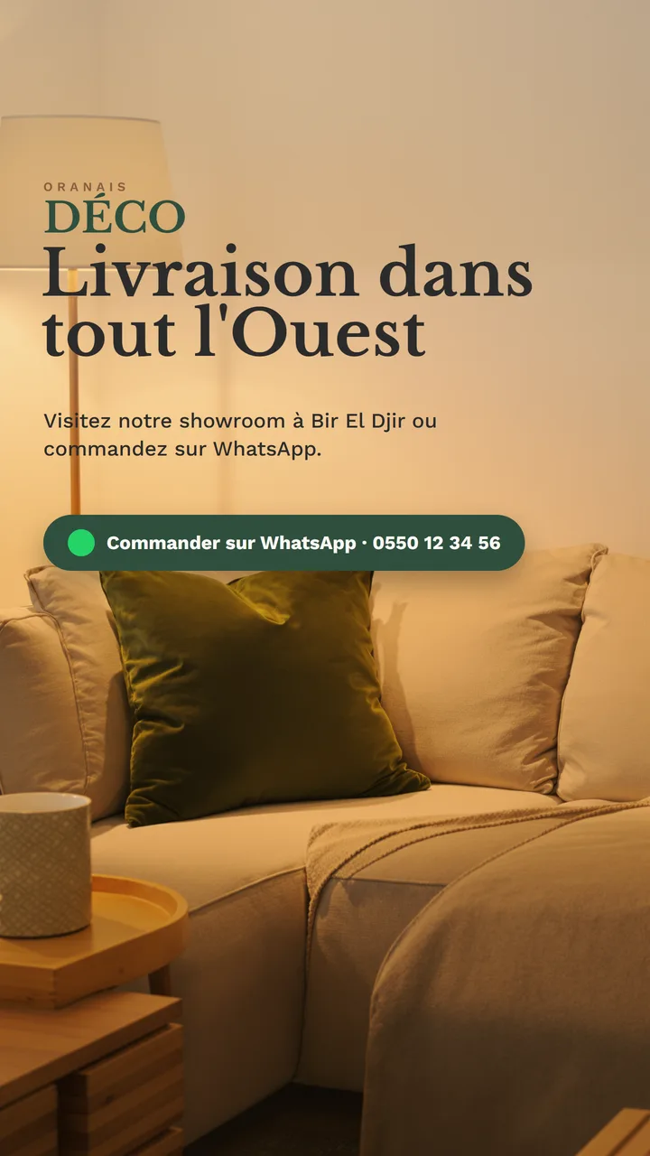Story : visitez le showroom ou commandez sur WhatsApp