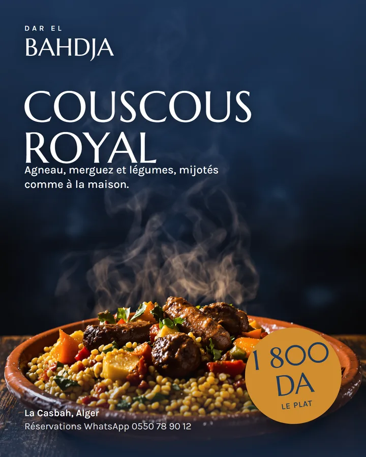Post produit : couscous royal à 1 800 DA
